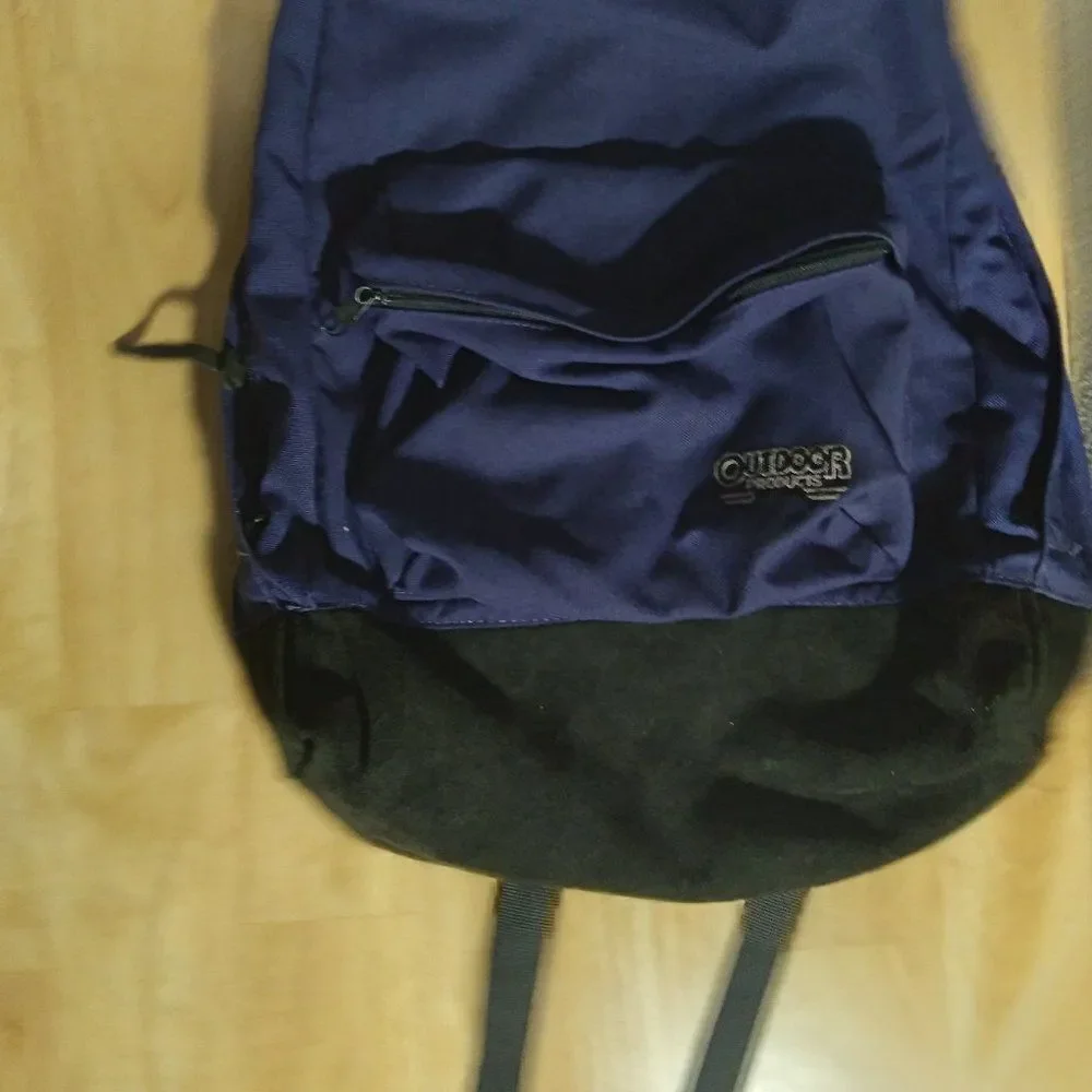 Vintage Outdoor Products USA Leather Bottom Backpack